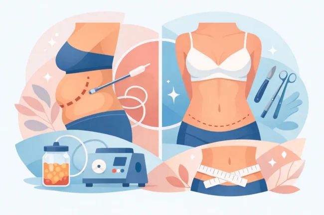 Liposuzione o addominoplastica: come scegliere
