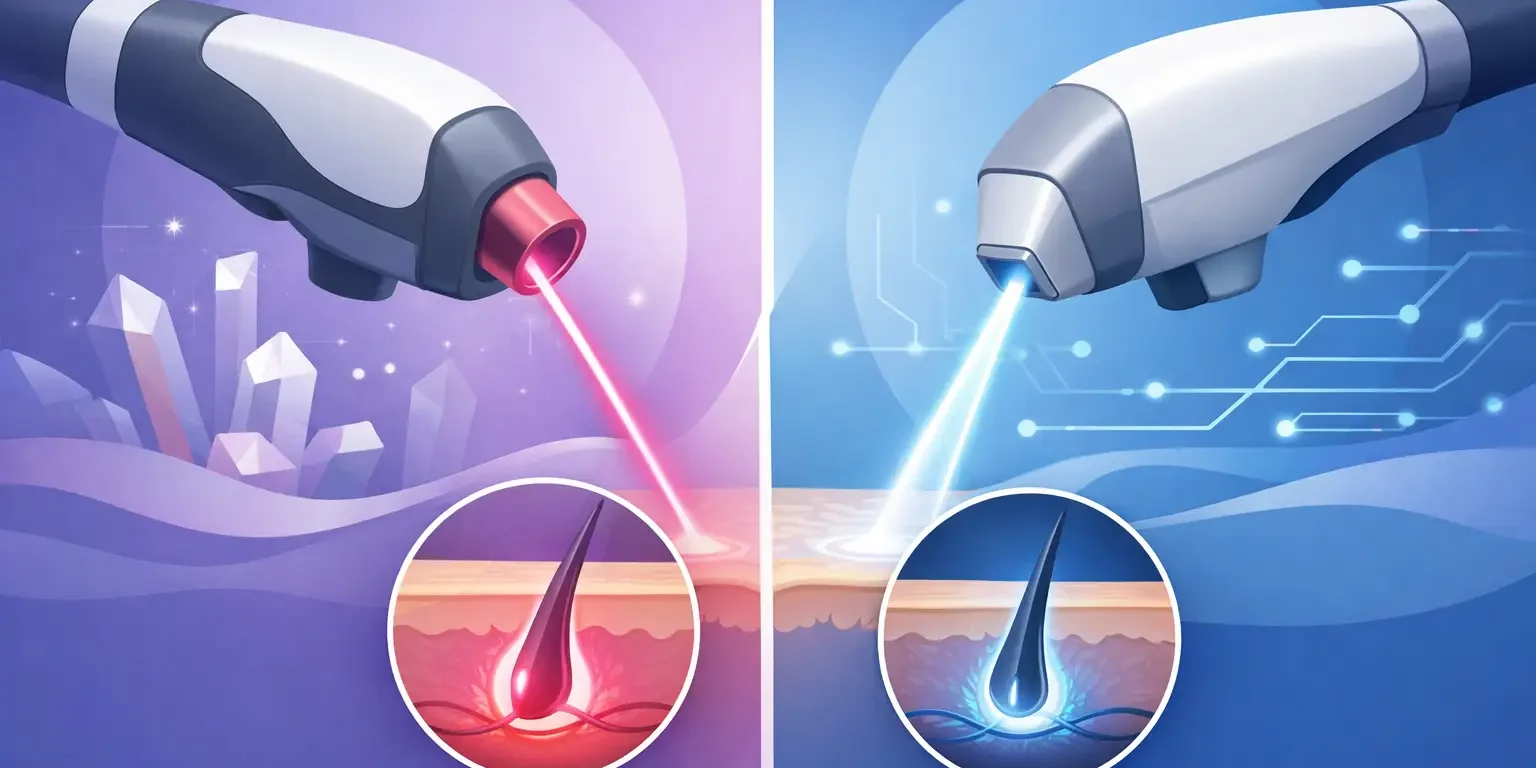 Laser Alessandrite vs diodo: quale scegliere? Laser Alessandrite vs diodo: quale scegliere?